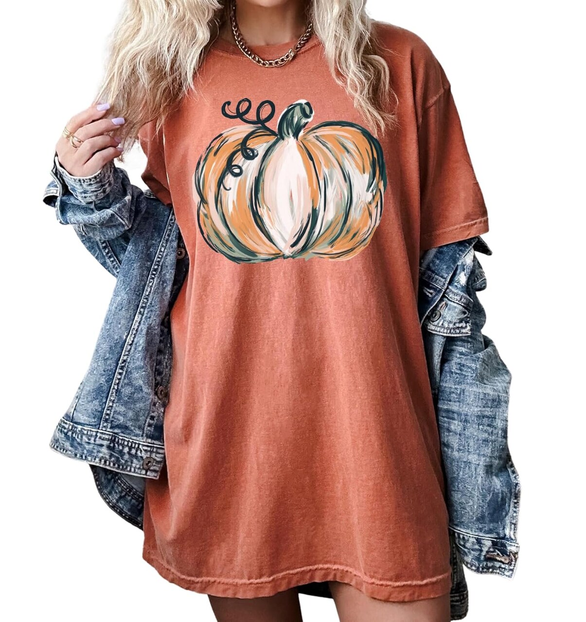 shirts for Women, Sketched Pumpkin Shirt, Women's Graphic Tee, Cute Fall Shirts, Thanksgiving Shirt, Hey Pumpkin Shirt Pumpkin Spice (M, Heather Clay)